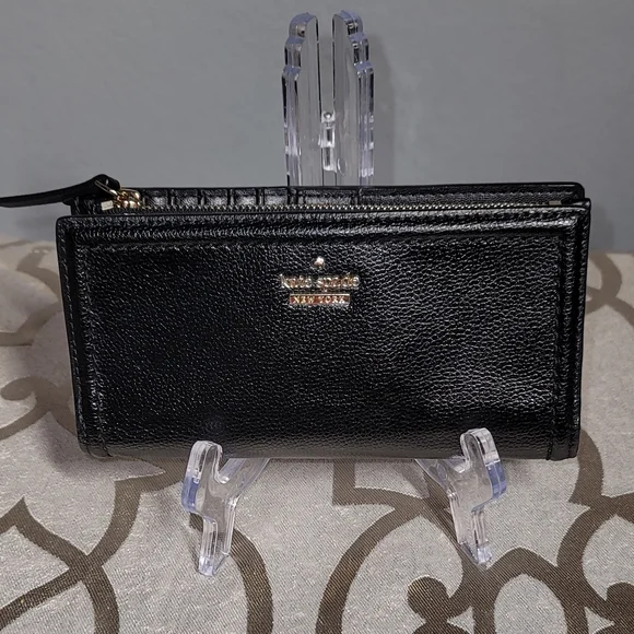 Kate Spade Patterson Drive Braylon Black Wallet in Pebbled Leather. EUC - Picture 2 of 15